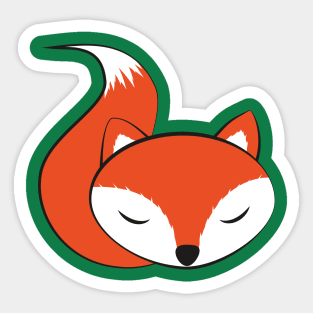 Sleeping Fox FoxiFuchs Sticker